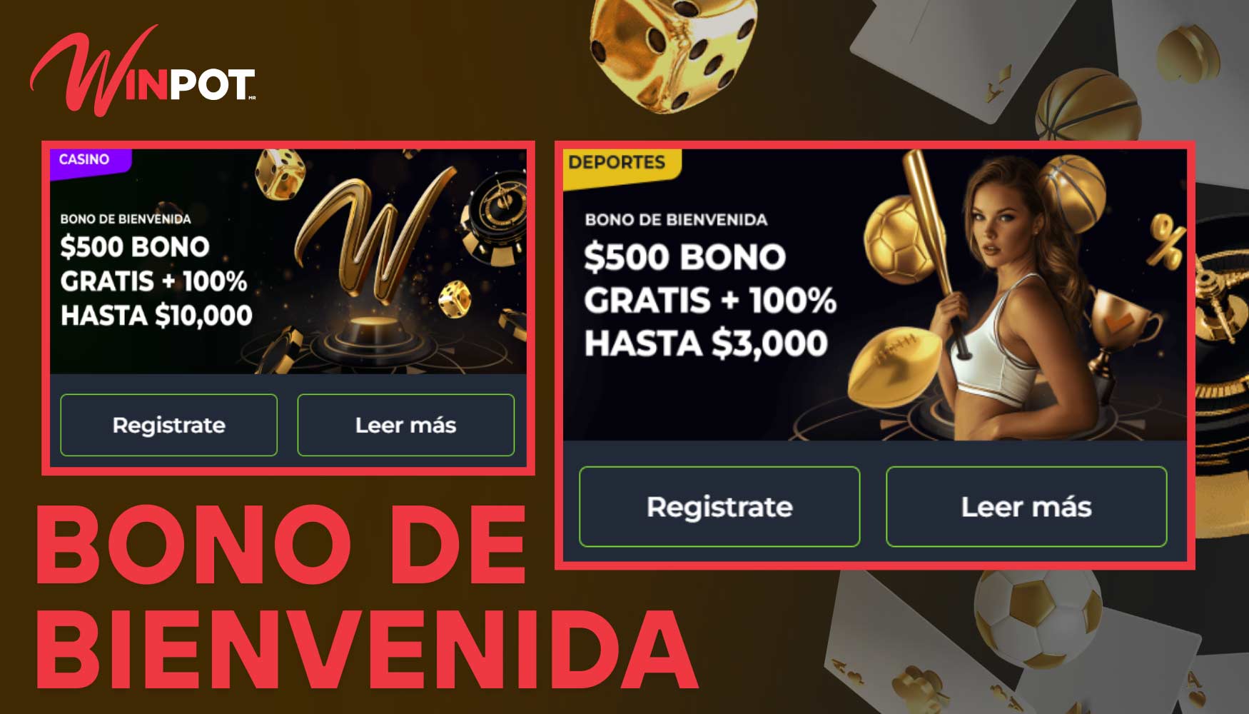 Winpot da la bienvenida a todos los nuevos usuarios de M&eacute;xico con un generoso bono de primer dep&oacute;sito